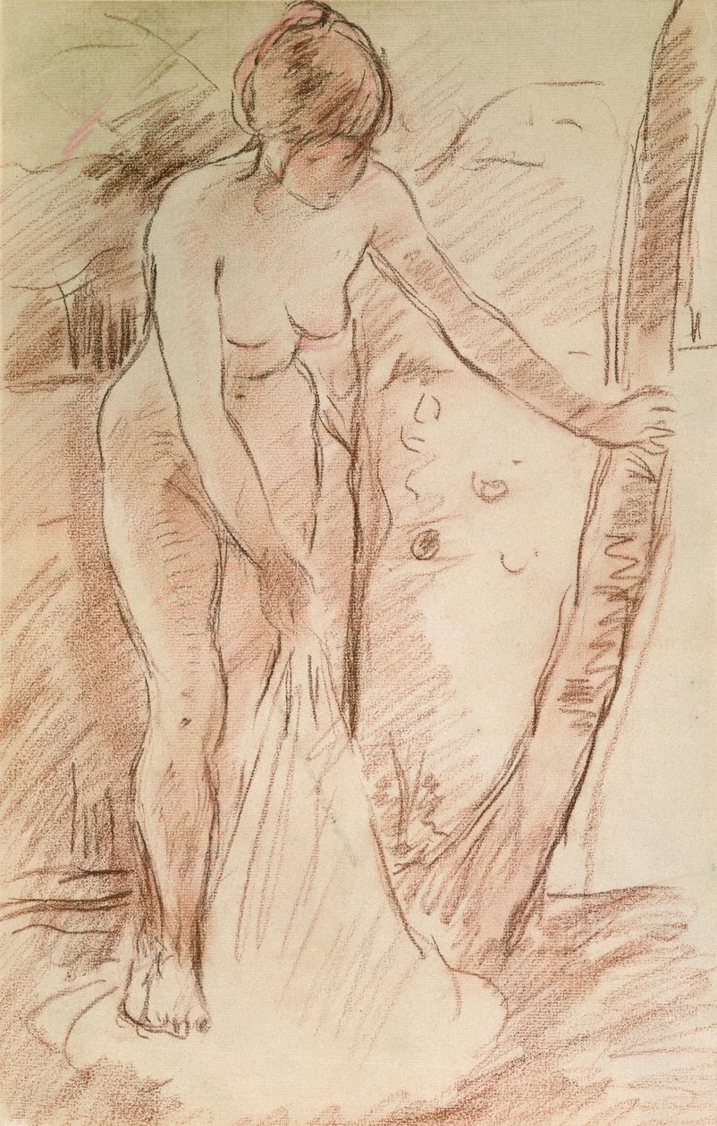 Staande badende, 1888 door Berthe Morisot