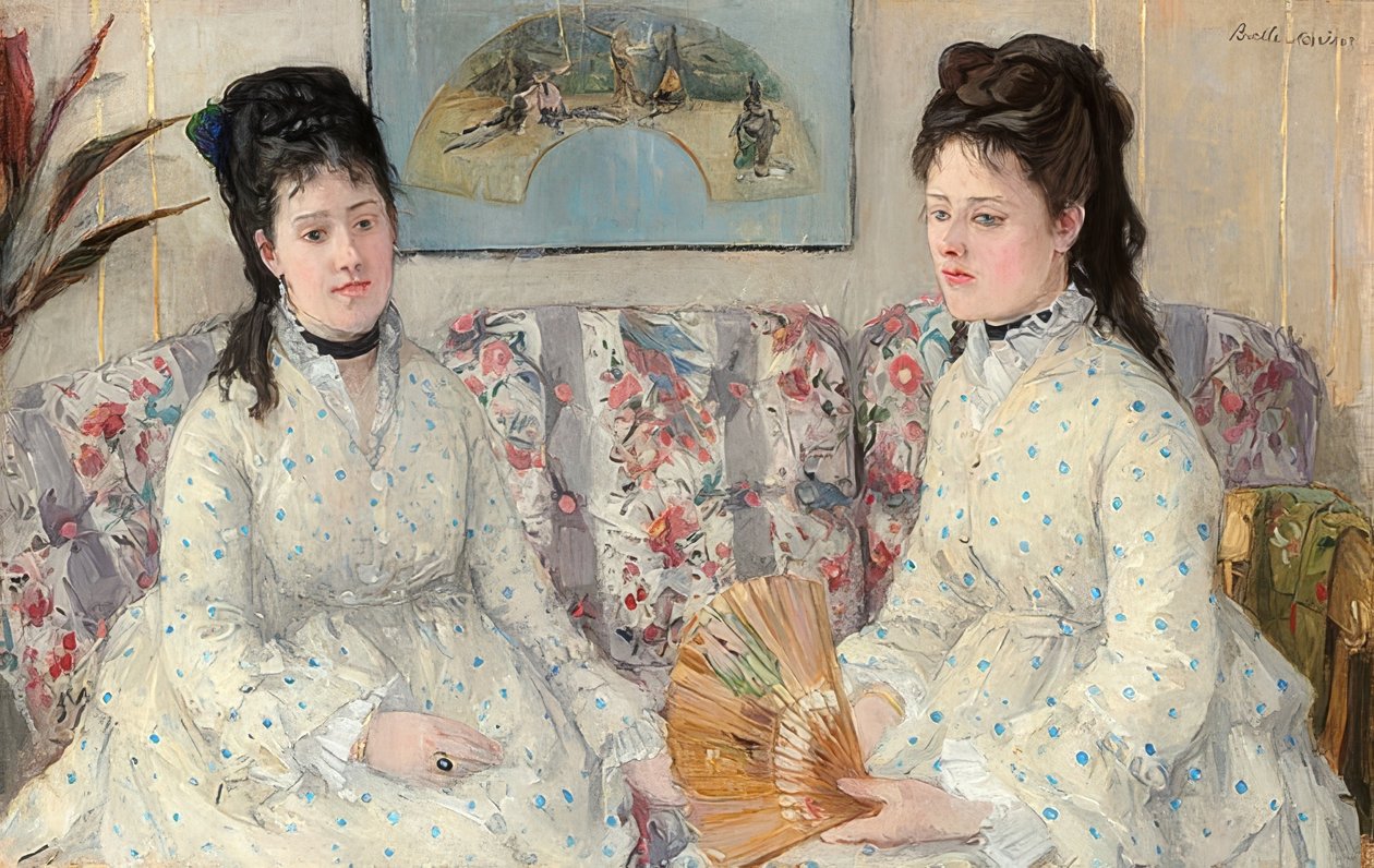 De zusters. 1869 door Berthe Morisot