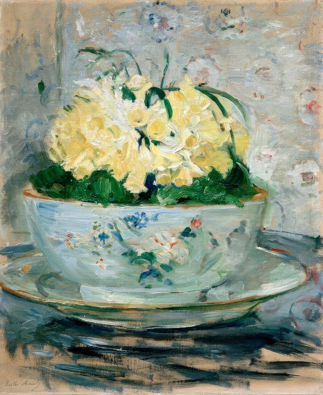 Narcissen door Berthe Morisot