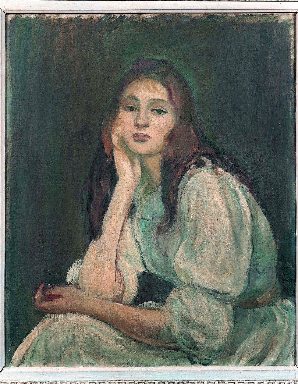 Julie dagdroomt, 1894 door Berthe Morisot