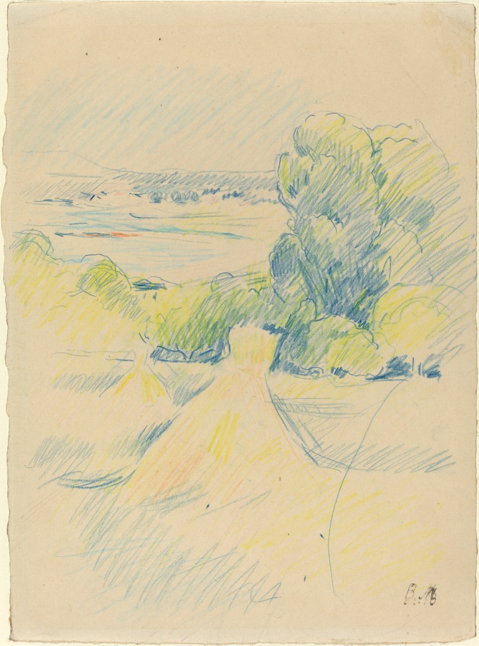 Landschap door Berthe Morisot