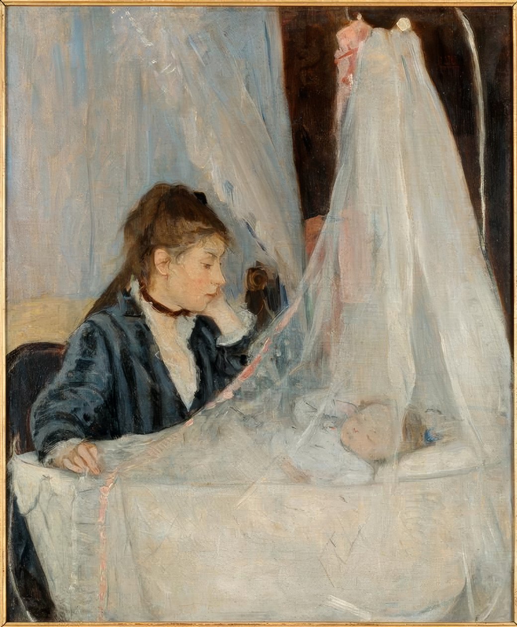 De Wieg door Berthe Morisot