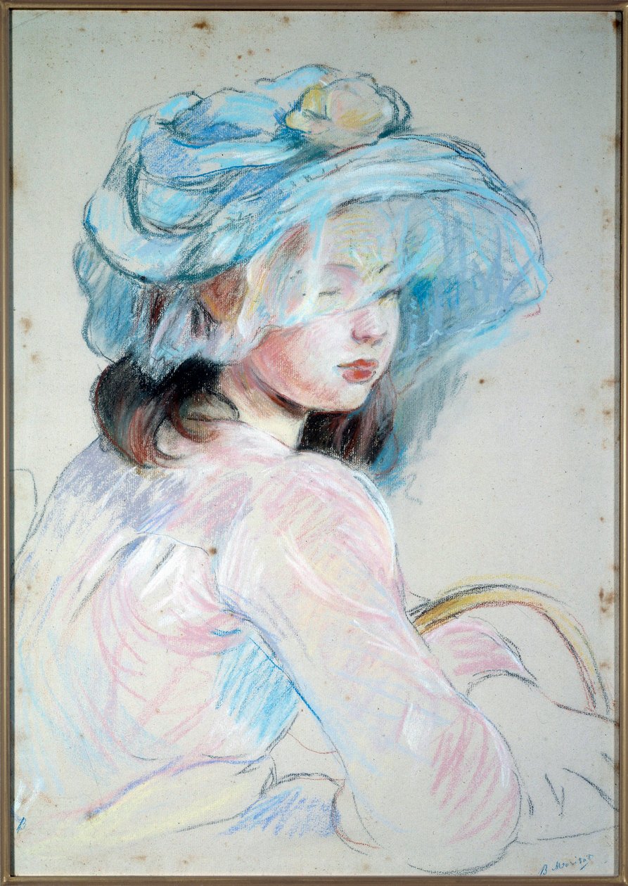 Klein meisje met mand door Berthe Morisot