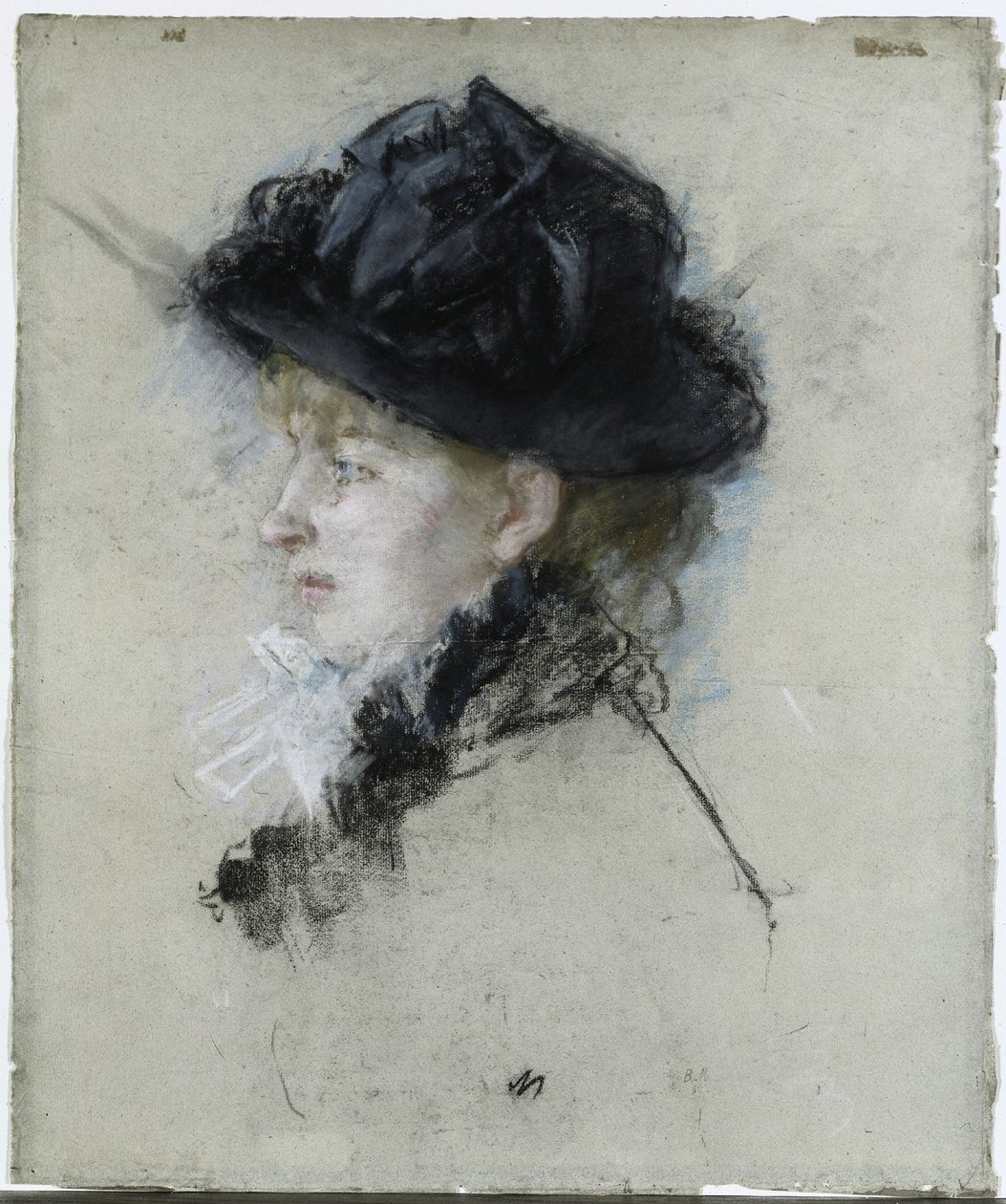 Mlle. Louise Riesener door Berthe Morisot