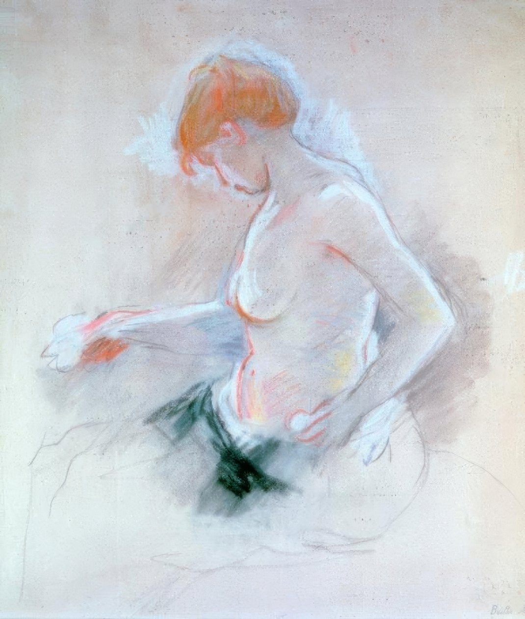 Naakt door Berthe Morisot