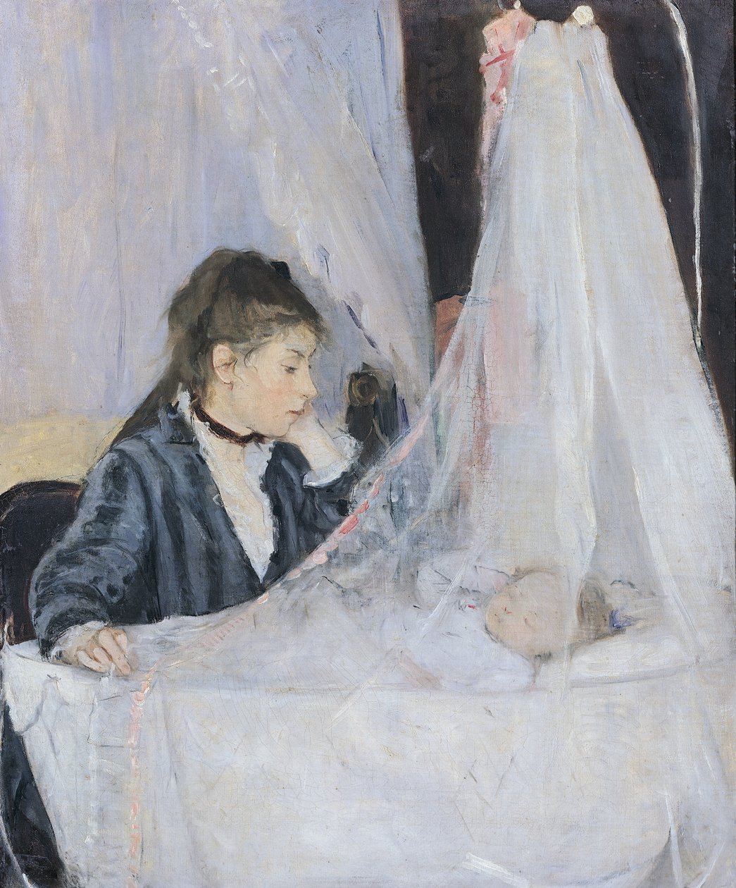 De Wieg door Berthe Morisot