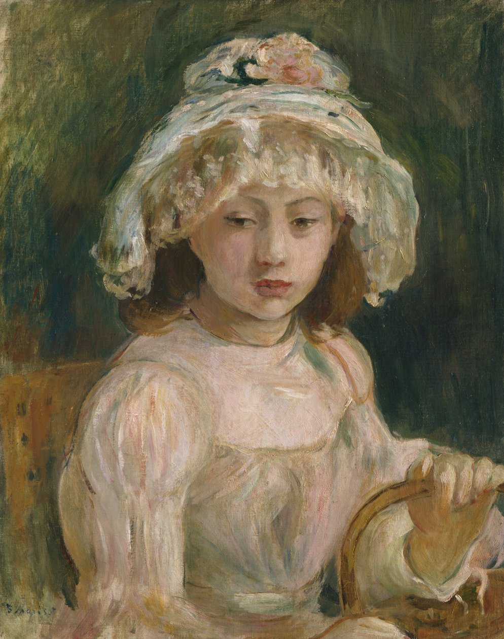 Jong Meisje met Hoed door Berthe Morisot