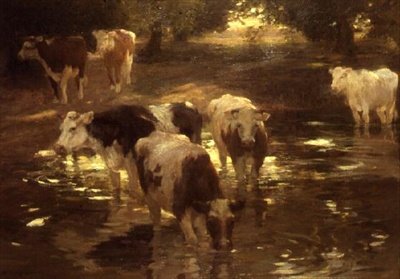 De waterplaats door Bertram Priestman