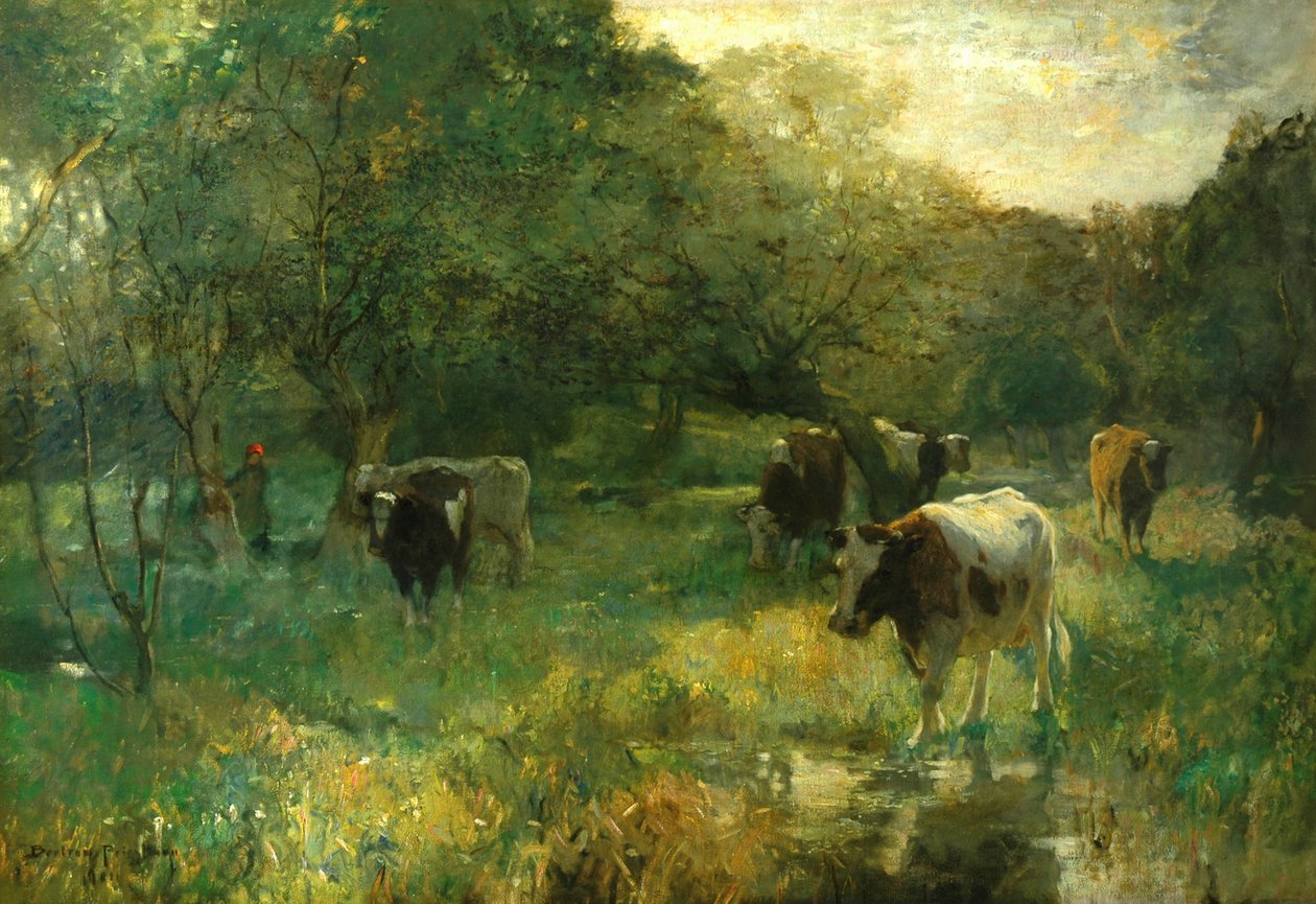 Valleipasture, moerasweiden door Bertram Priestman