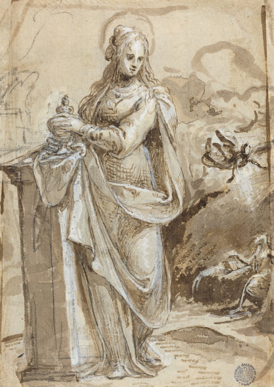 Maria Magdalena [verso] door Biagio Pupini
