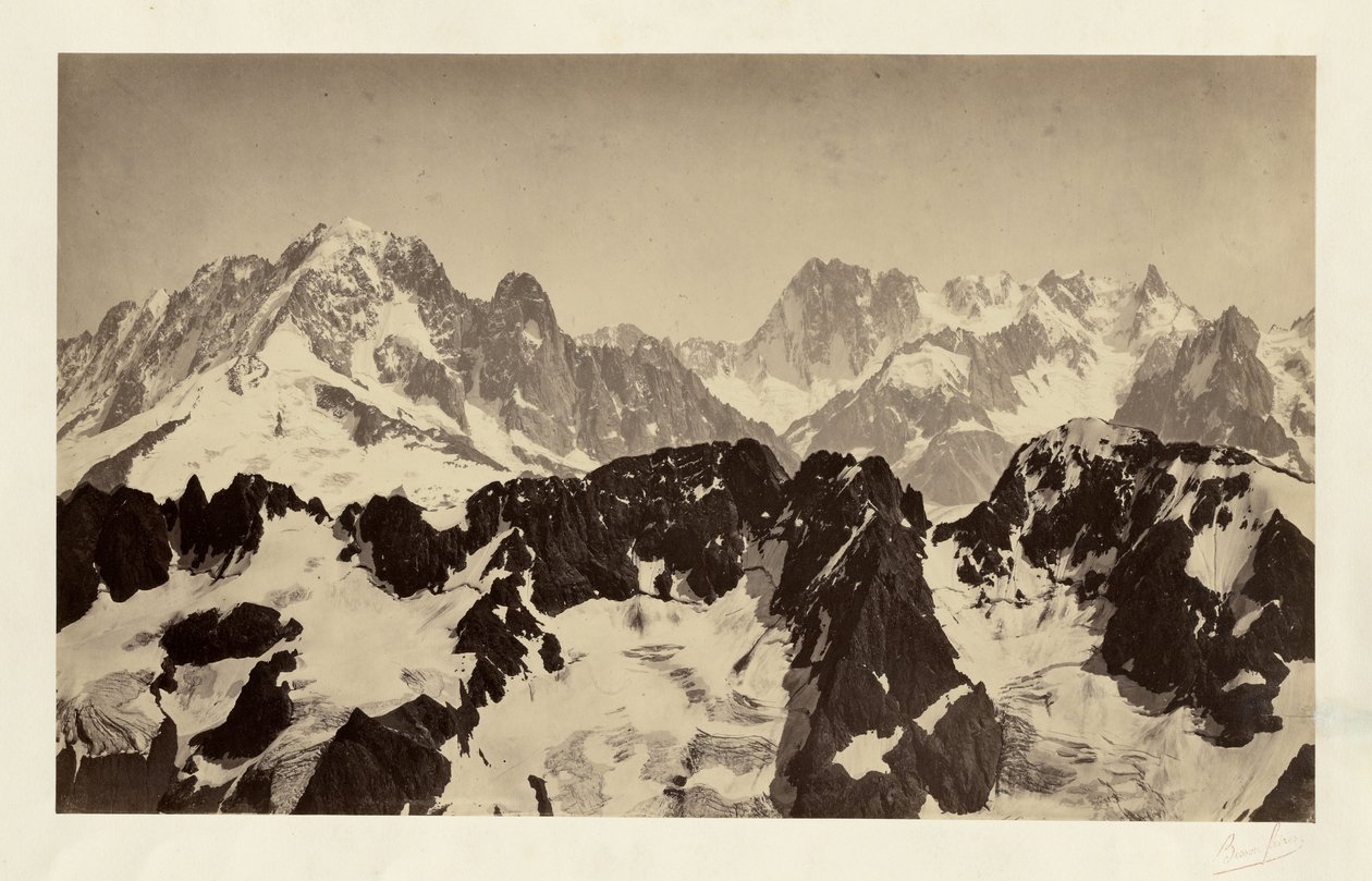 [Uitzicht op de Alpen]. door Bisson Frères