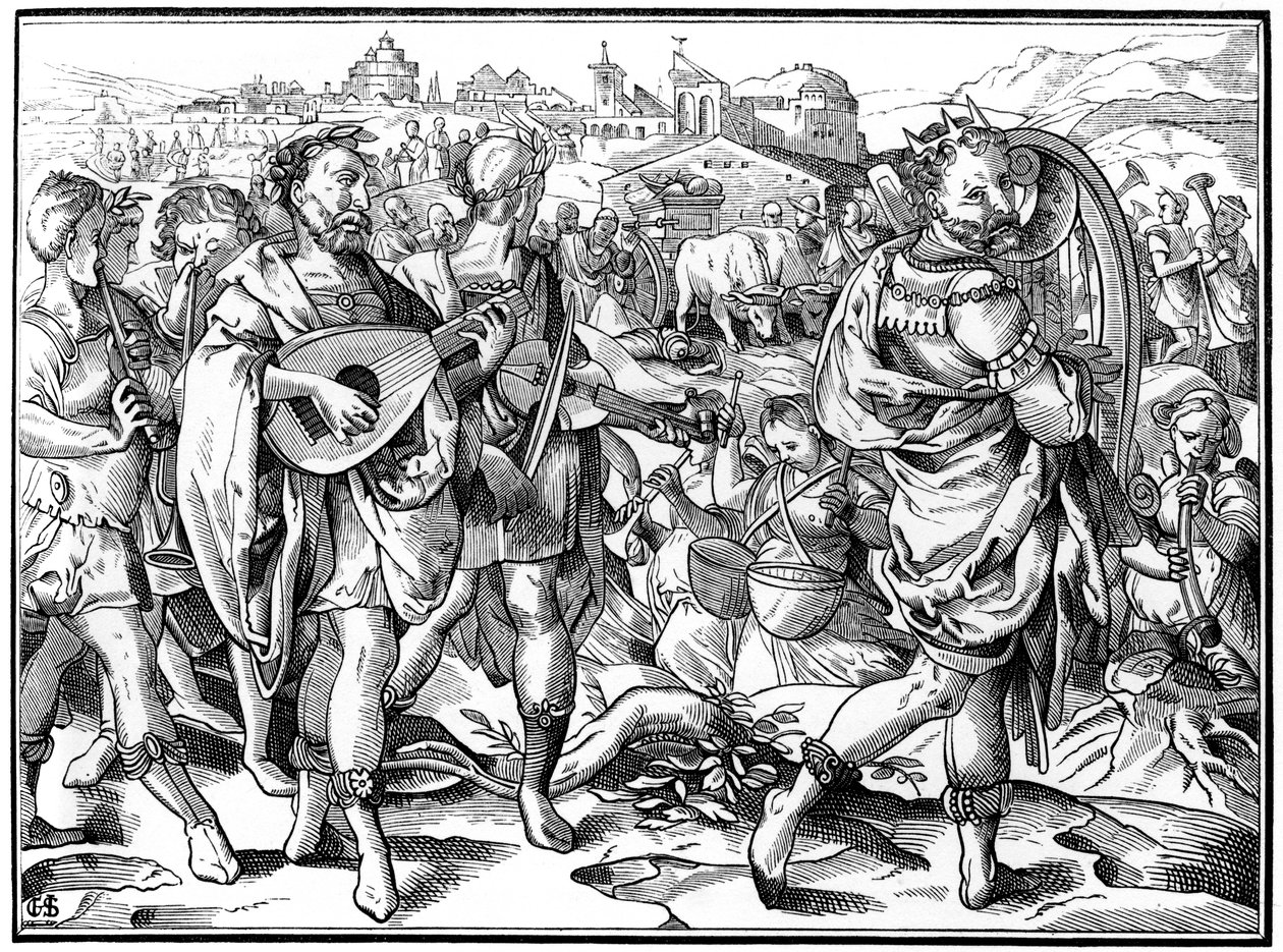 Zwerfmuzikanten, 1574 1849 door Bisson and Cottard