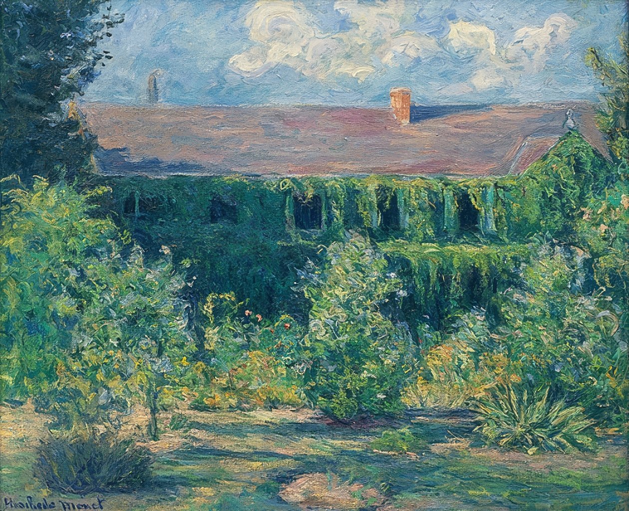 Huis en tuin van Claude Monet door Blanche Hoschede Monet