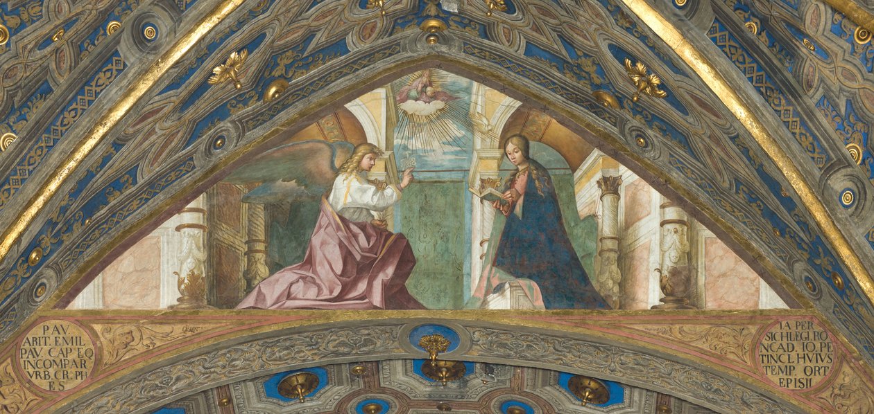 Apsis, Superarch, Boccaccio Boccaccino, Aankondiging 1506-07 door Boccaccio Boccaccino