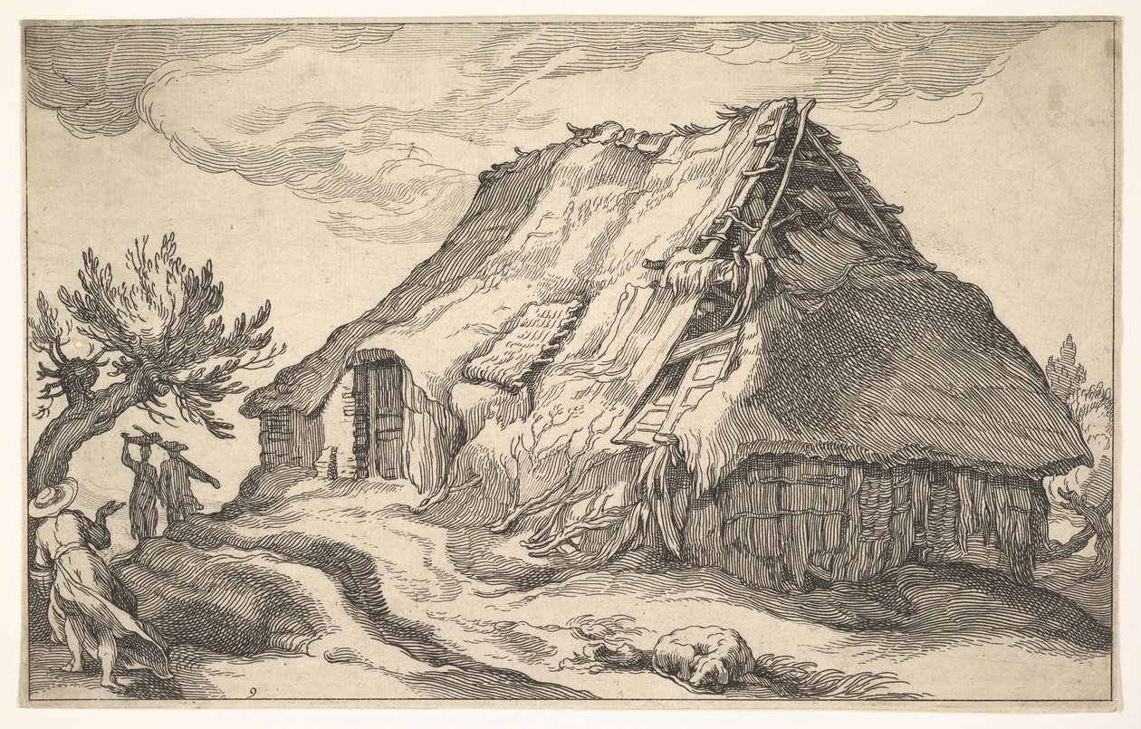 Landschap met Boerderij door Boetius Adams Bolswert