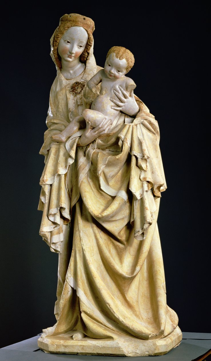 De Krumauer Madonna, c.1400 door Bohemian School