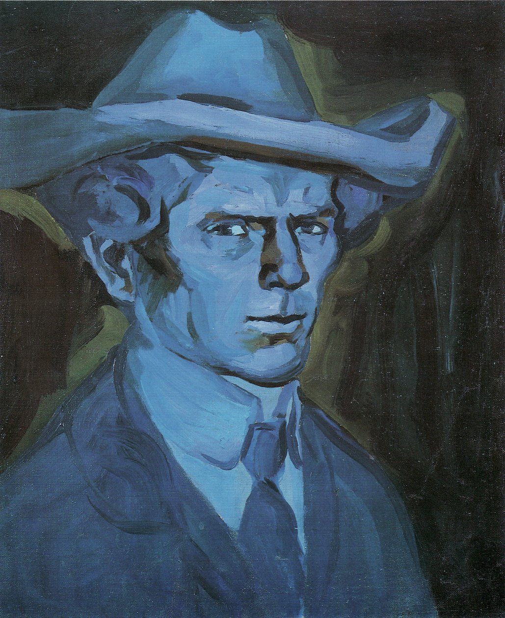 Zelfportret, 1909 door Bohumil Kubišta