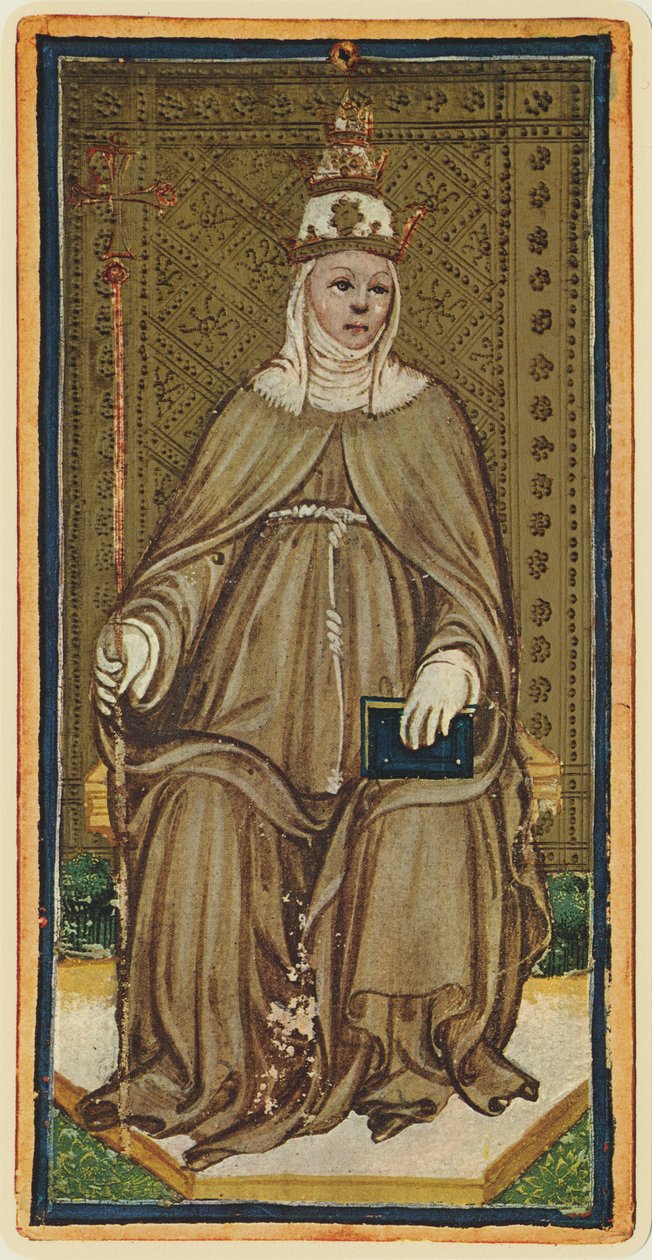 De Pausin, facsimile van een tarotkaart uit het 