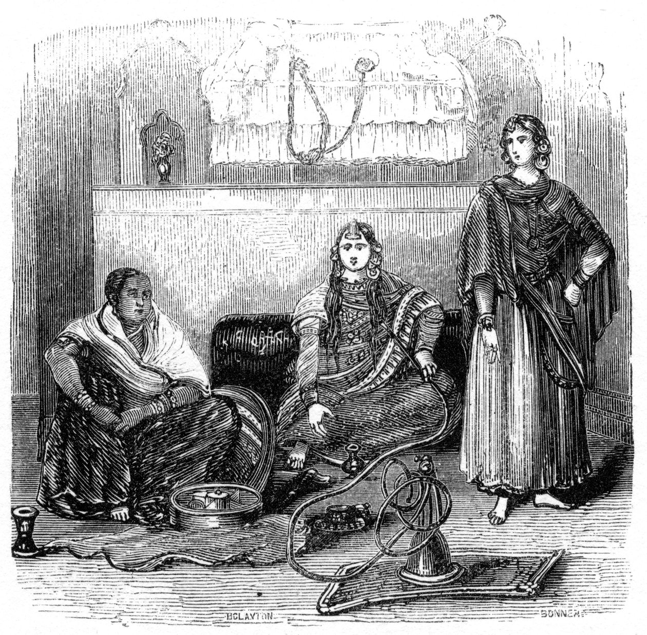 De Zenana, 1847 door Bonner