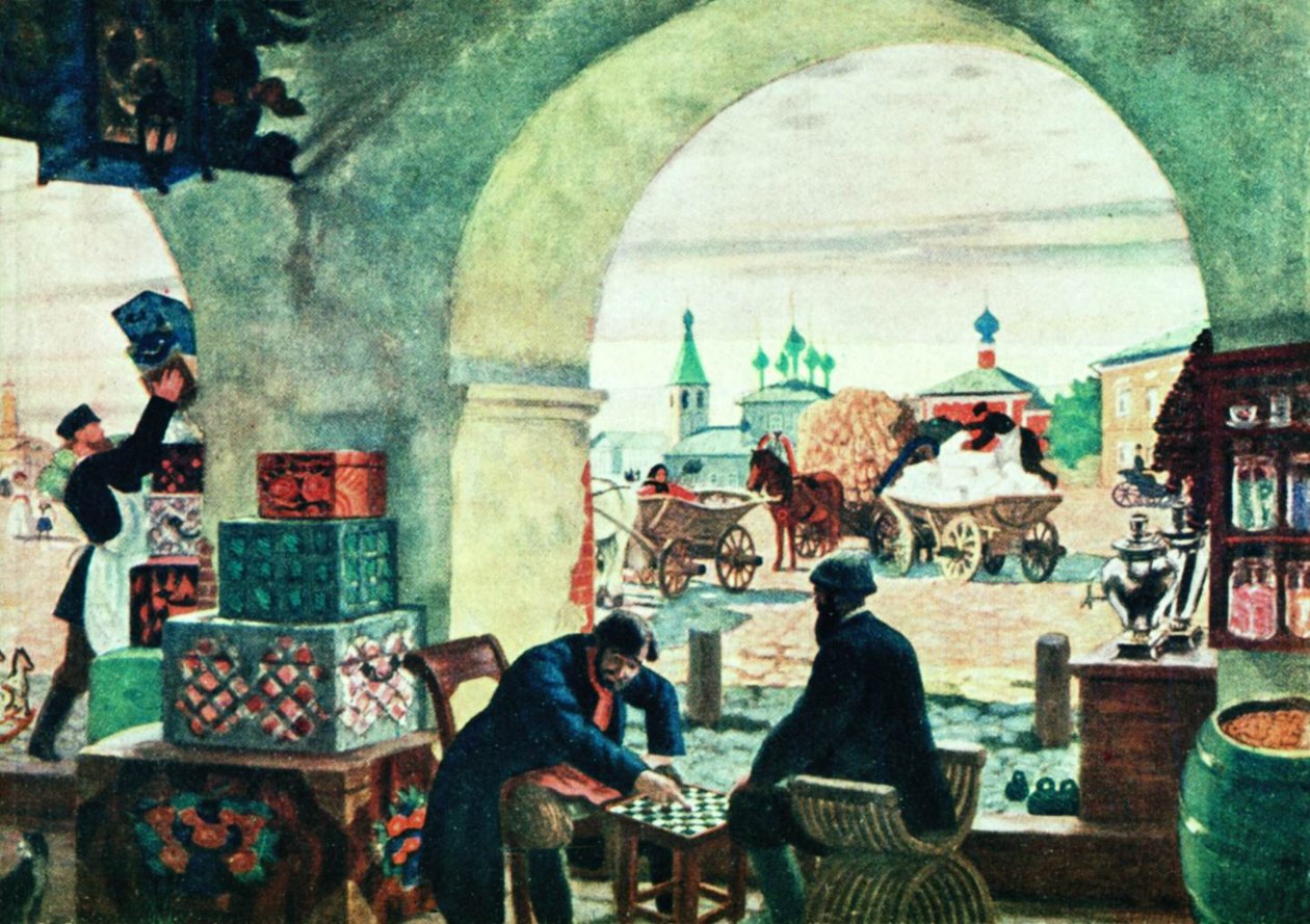 Untitled door Boris Mikhailovich Kustodiev