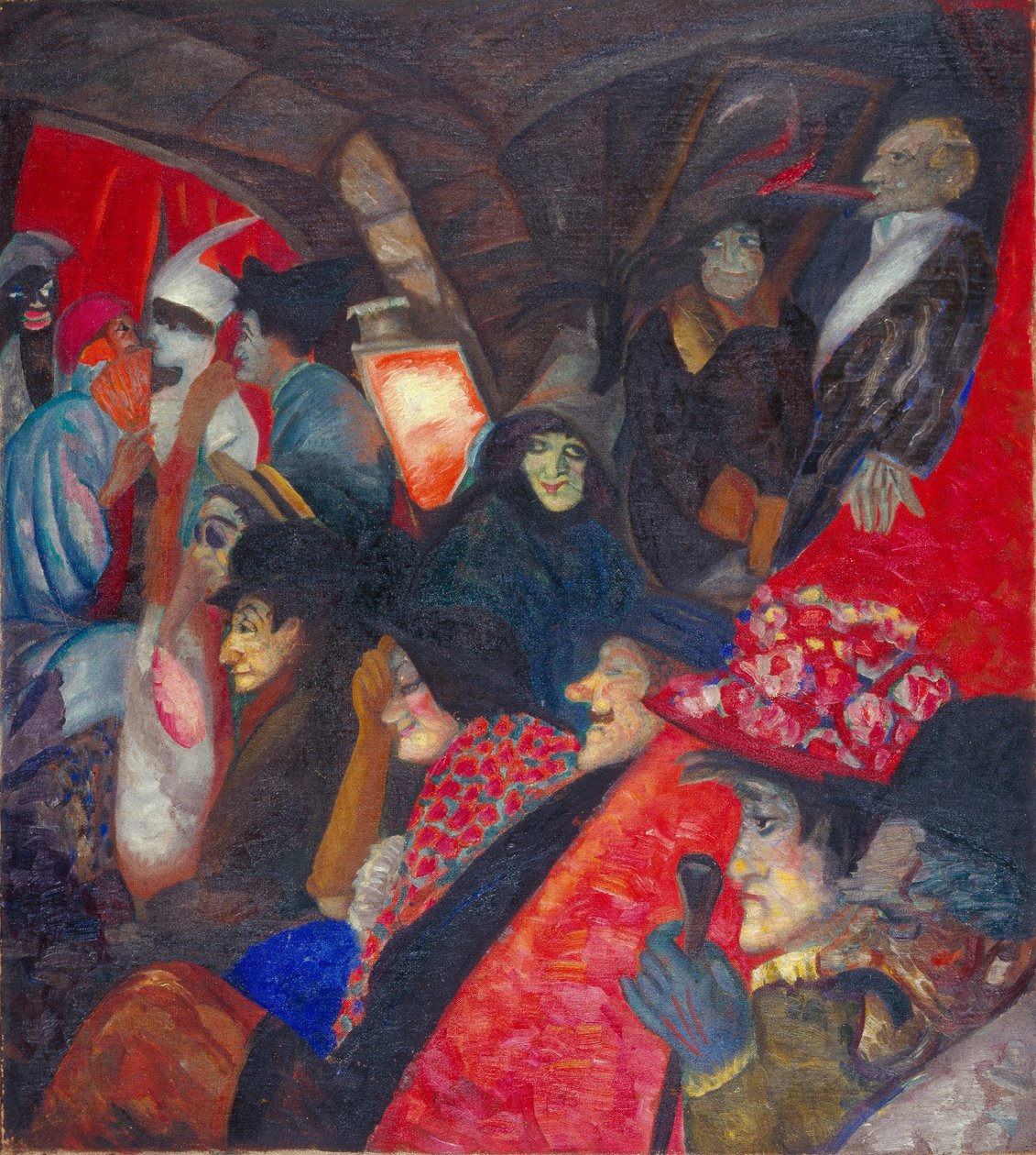 Cabaret Zwarte Kat door Boris Dmitrievich Grigoriev