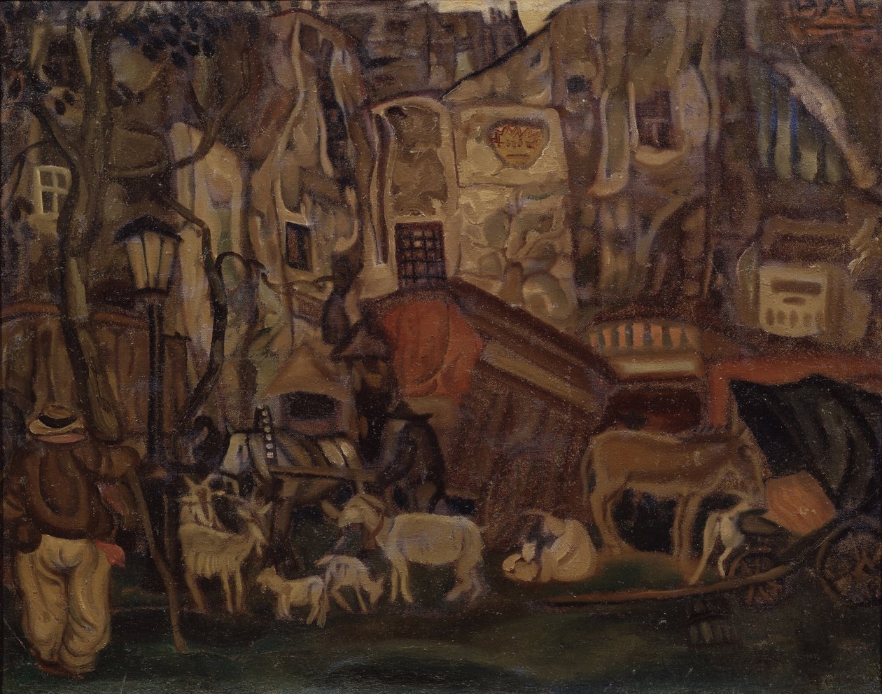 Oud Parijs door Boris Dmitrievich Grigoriev