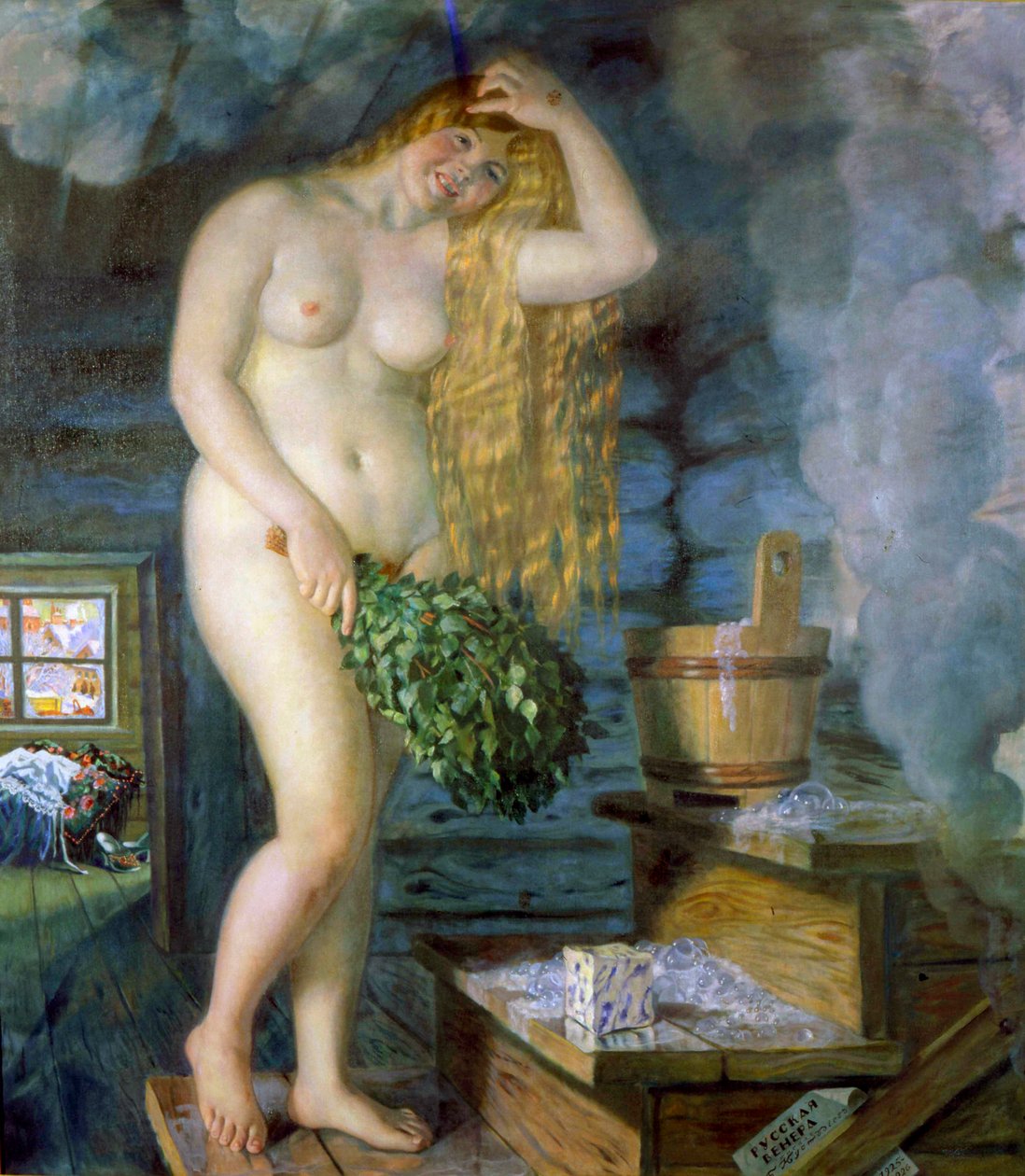 Russische Venus door Boris Mikhailovich Kustodiev