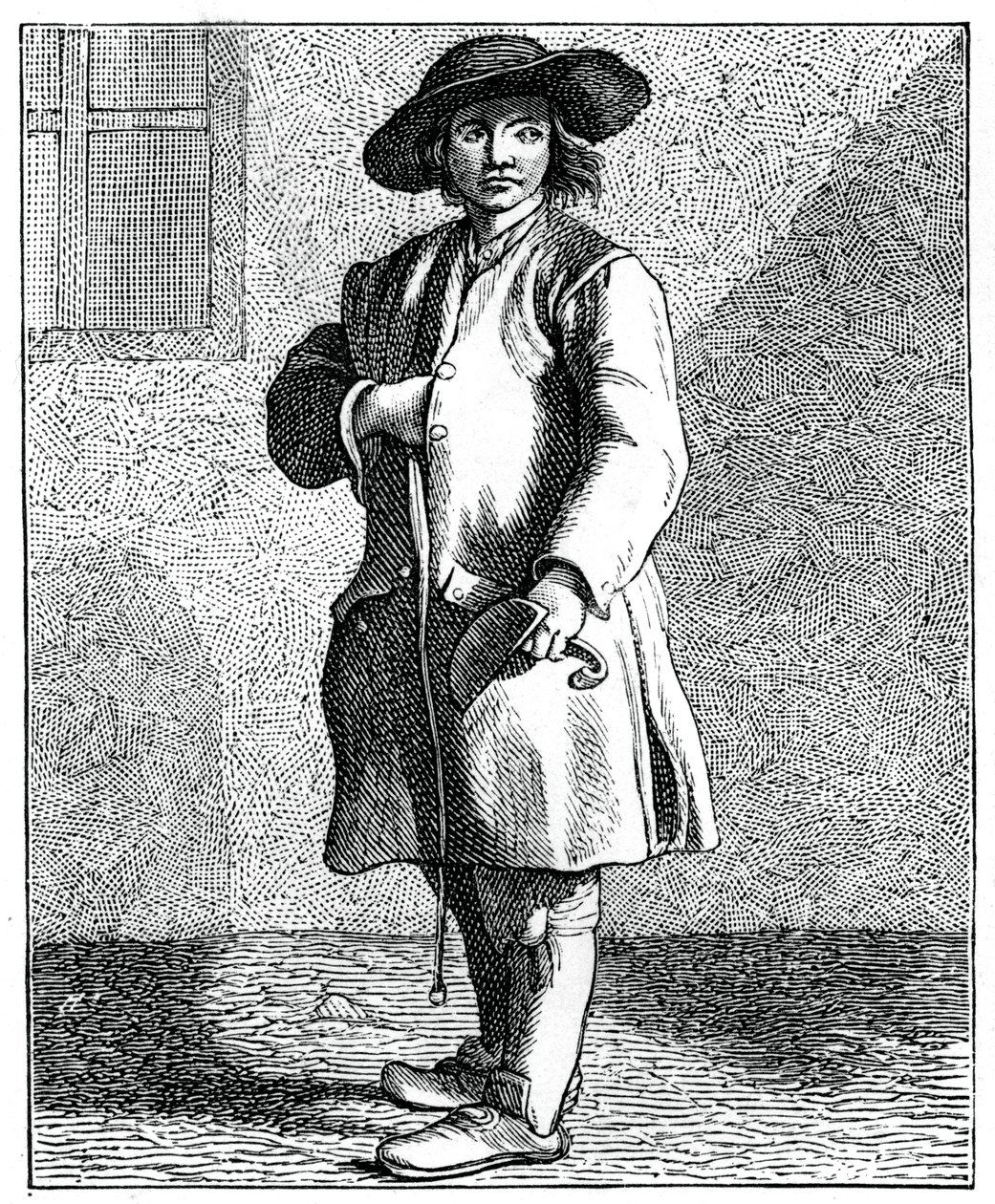 Een schoorsteenveger, 1737-1742 door Bouchardon