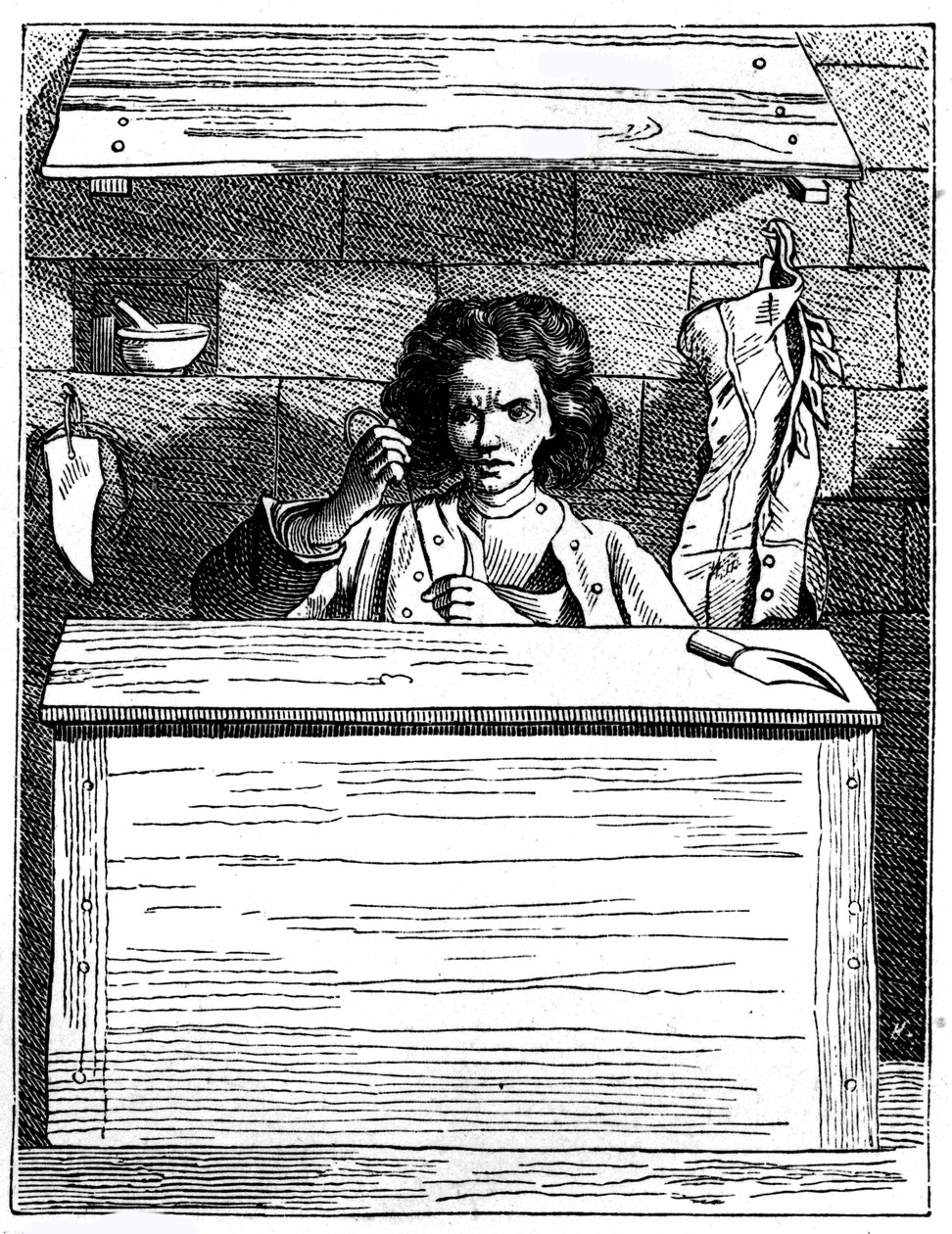 De schoenmaker, 1737-1742 door Bouchardon
