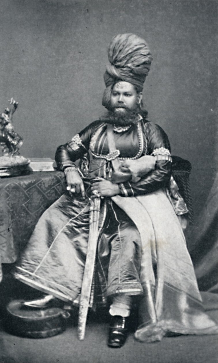 Maharaja van Panab, Bombay Presidentschap, 1902 door Bourne and Shepherd