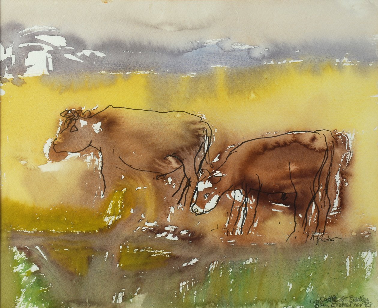 Vee in de Weide, 1983 door Brenda Brin Booker