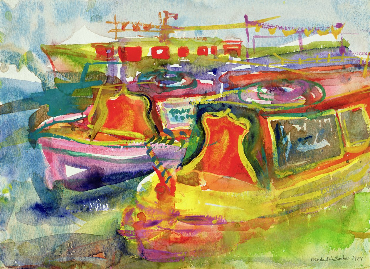 Kanaalboten, 1989 door Brenda Brin Booker