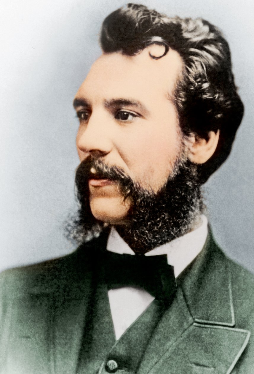 Alexander Graham Bell, 1876 door British Photographer