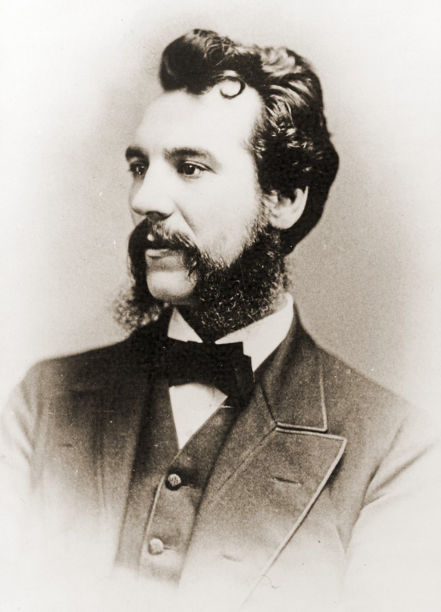 Alexander Graham Bell, 1876 door British Photographer