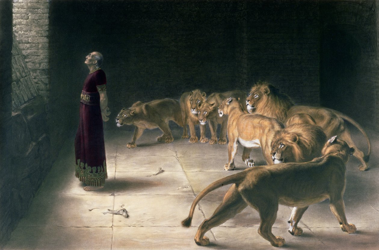 Daniel in de Leeuwenkuil door Briton Riviere