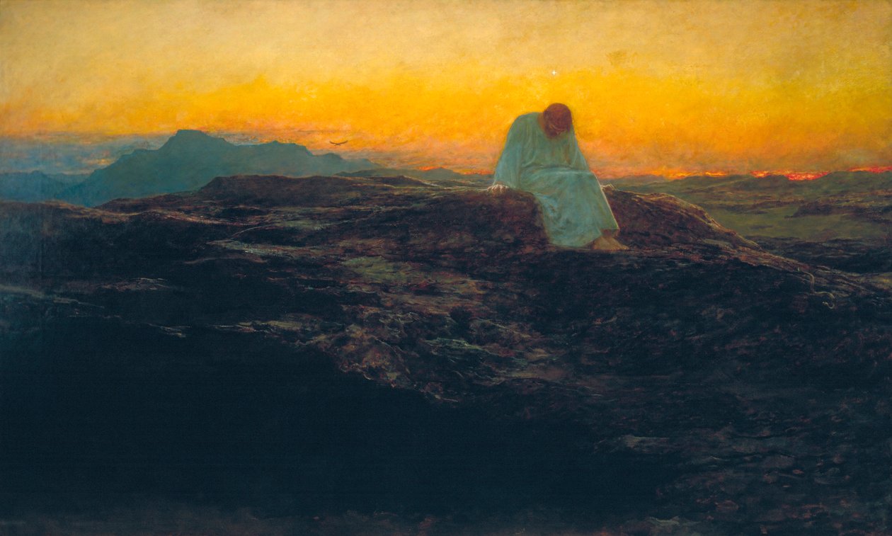 De Verleiding in de Wildernis, 1898 door Briton Riviere