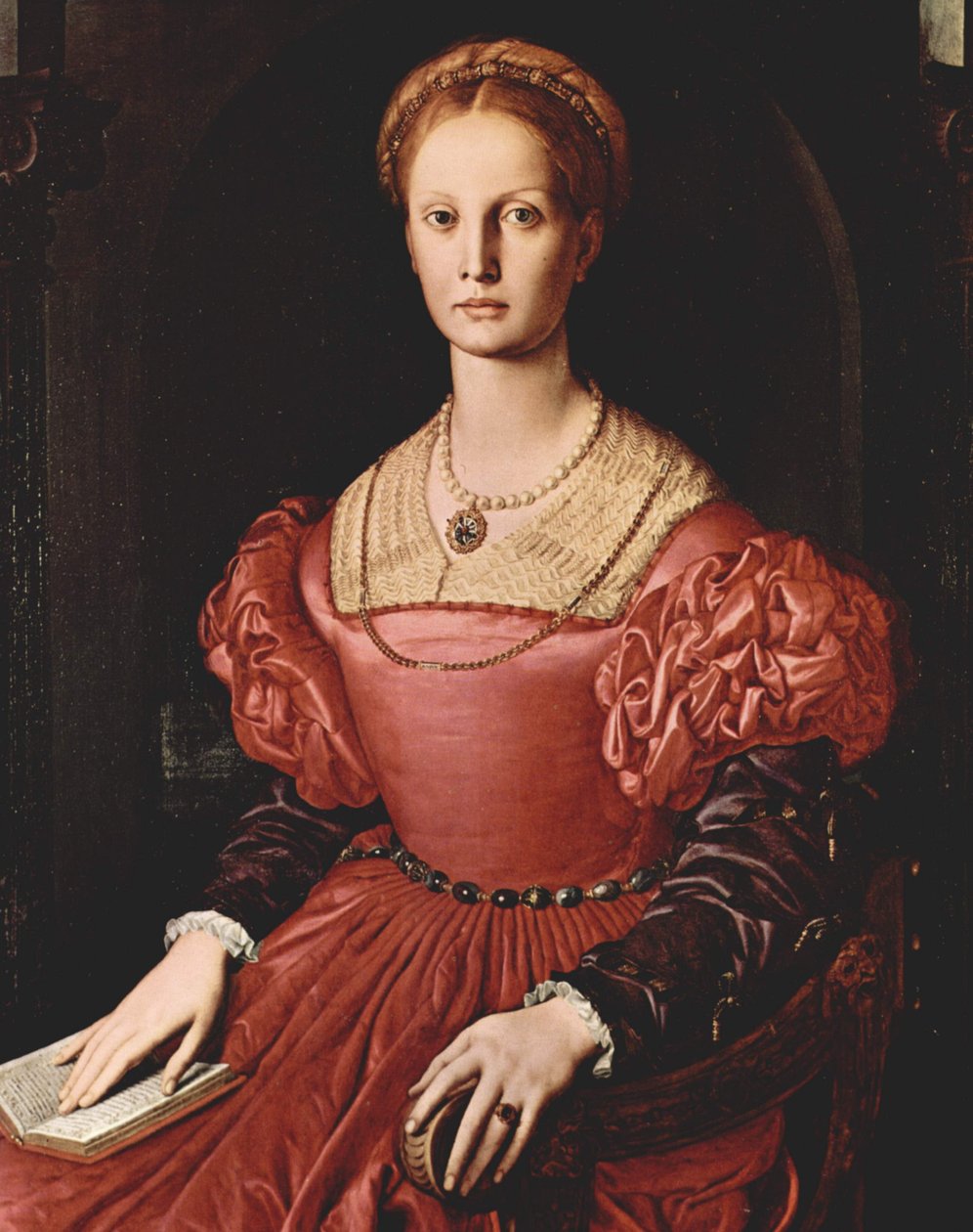 Portret van Lucrezia Panciatichi door Bronzino