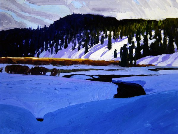 Winterlandschap door Bror Lindh