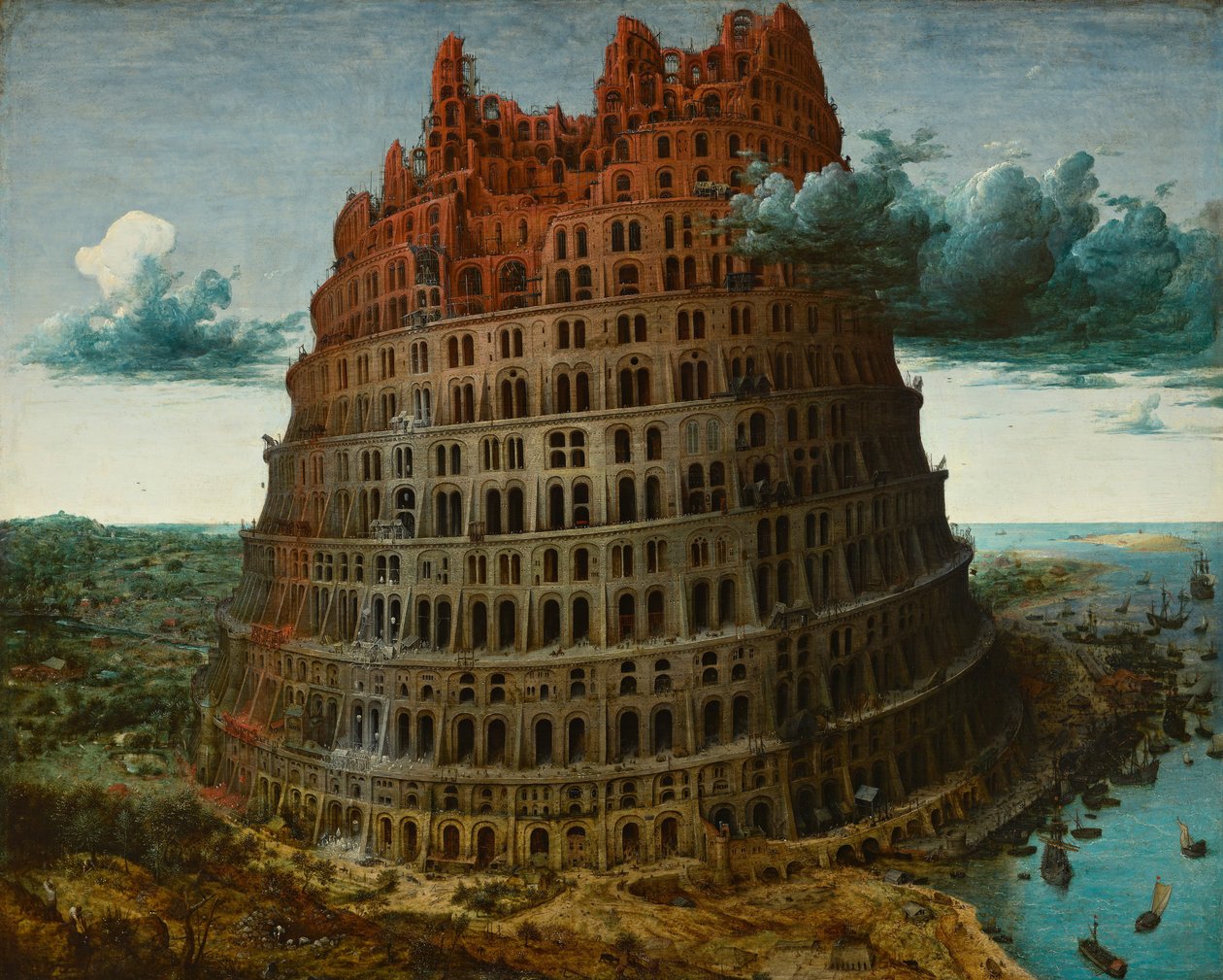 De toren van Babel, ca. 1565 door Bruegel