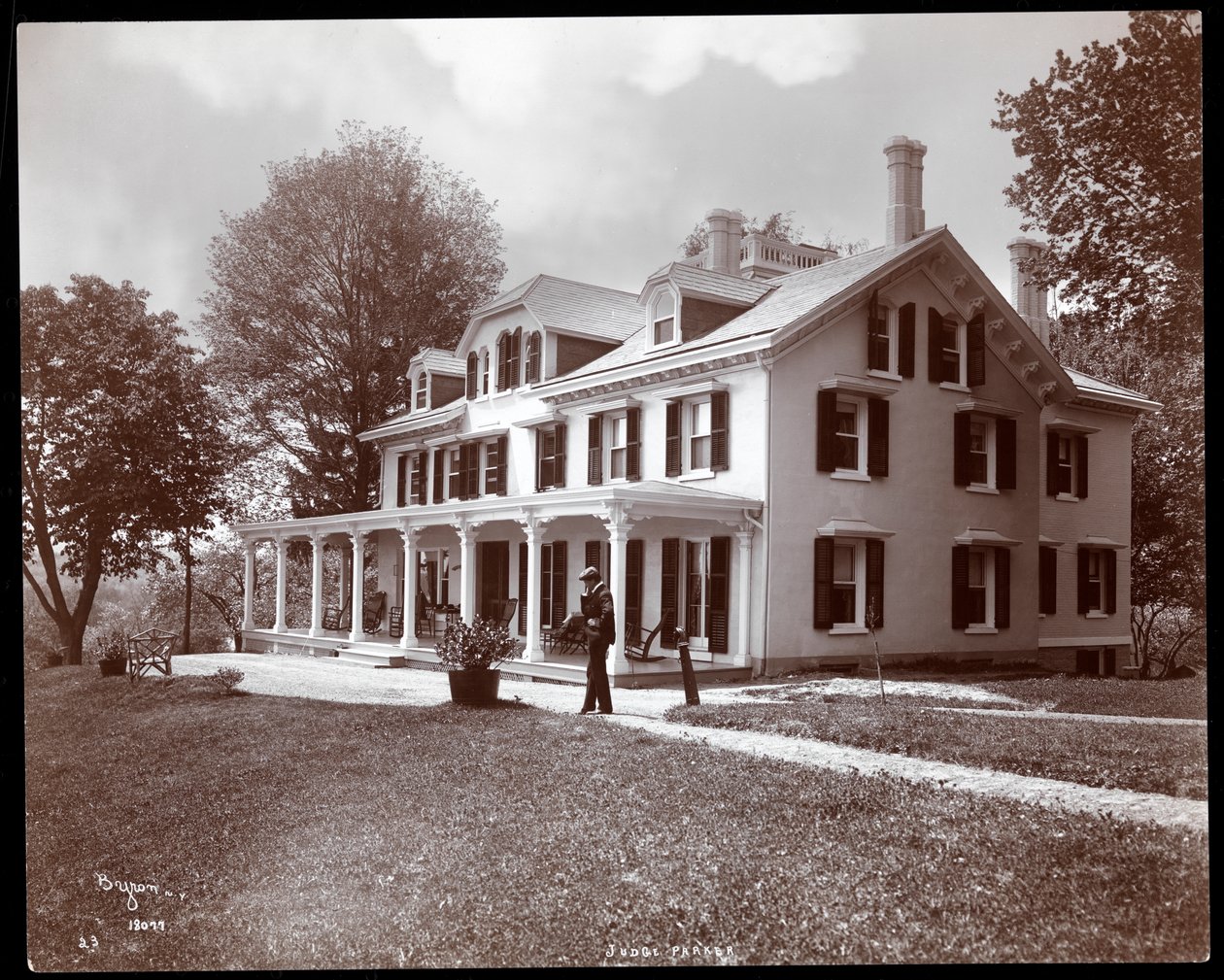 Residentie van Alton Brooks Parker, Esopus Creek, New York, 1904 door Byron Company