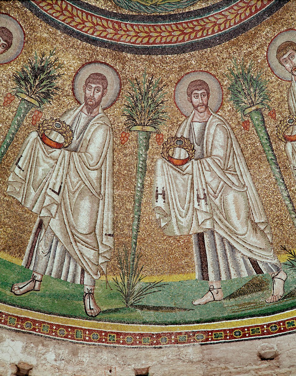 Twee apostelen (detail) door Byzantine