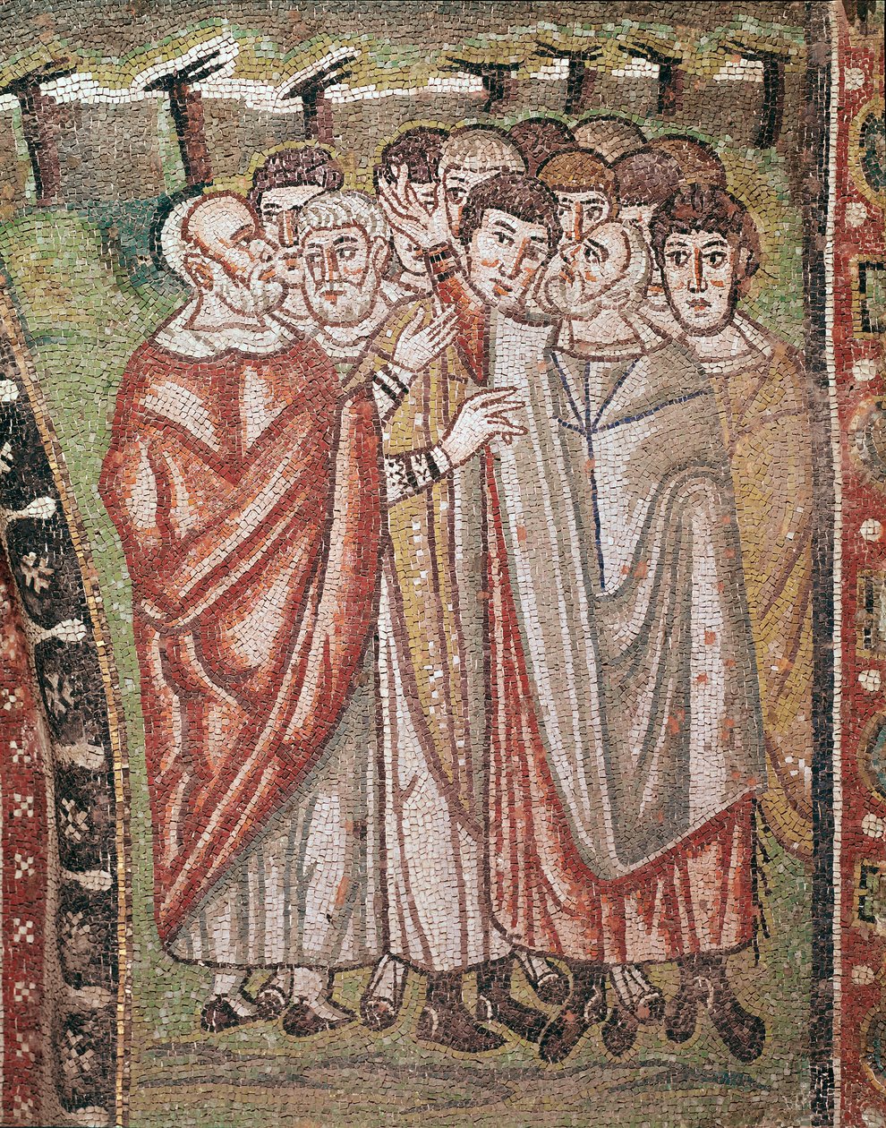 Leven van Mozes (mozaïek detail) door Byzantine School