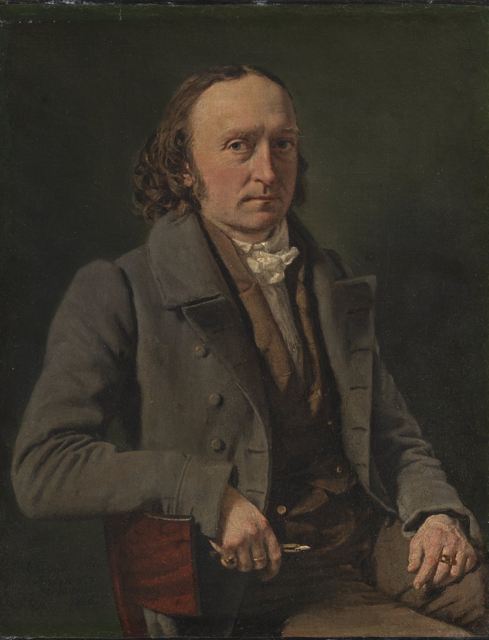 Zelfportret door C.A. Jensen