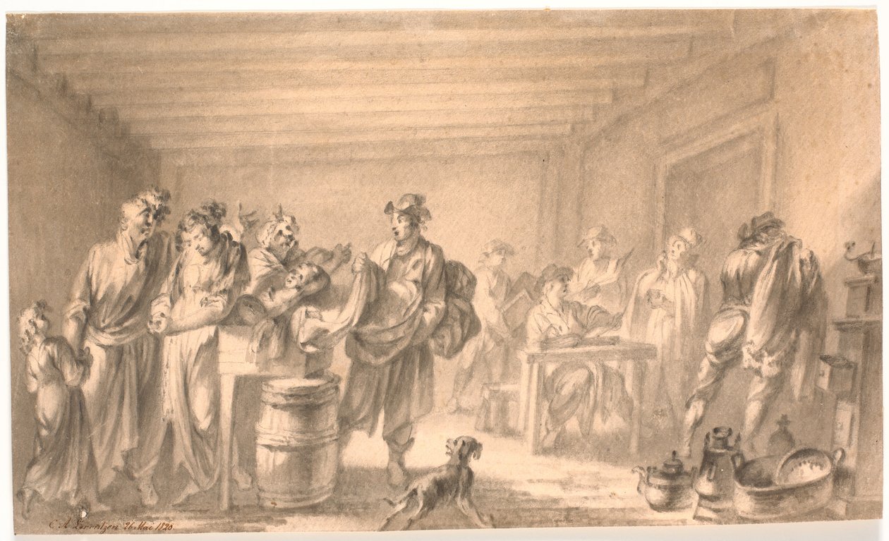 Een uitpantingsscène door C.A. Lorentzen