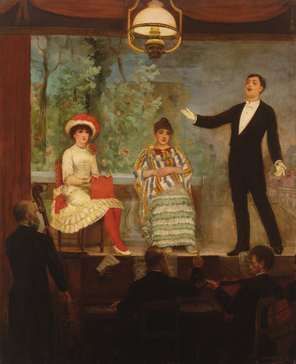 Het Café Chantant door C.A. Paul de la Boulaye
