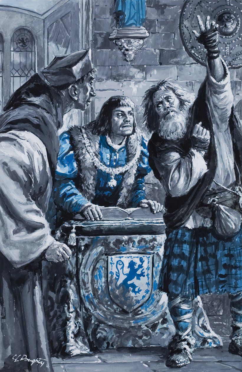 Koning Hendrik VII (gouache op papier) door C.L. Doughty