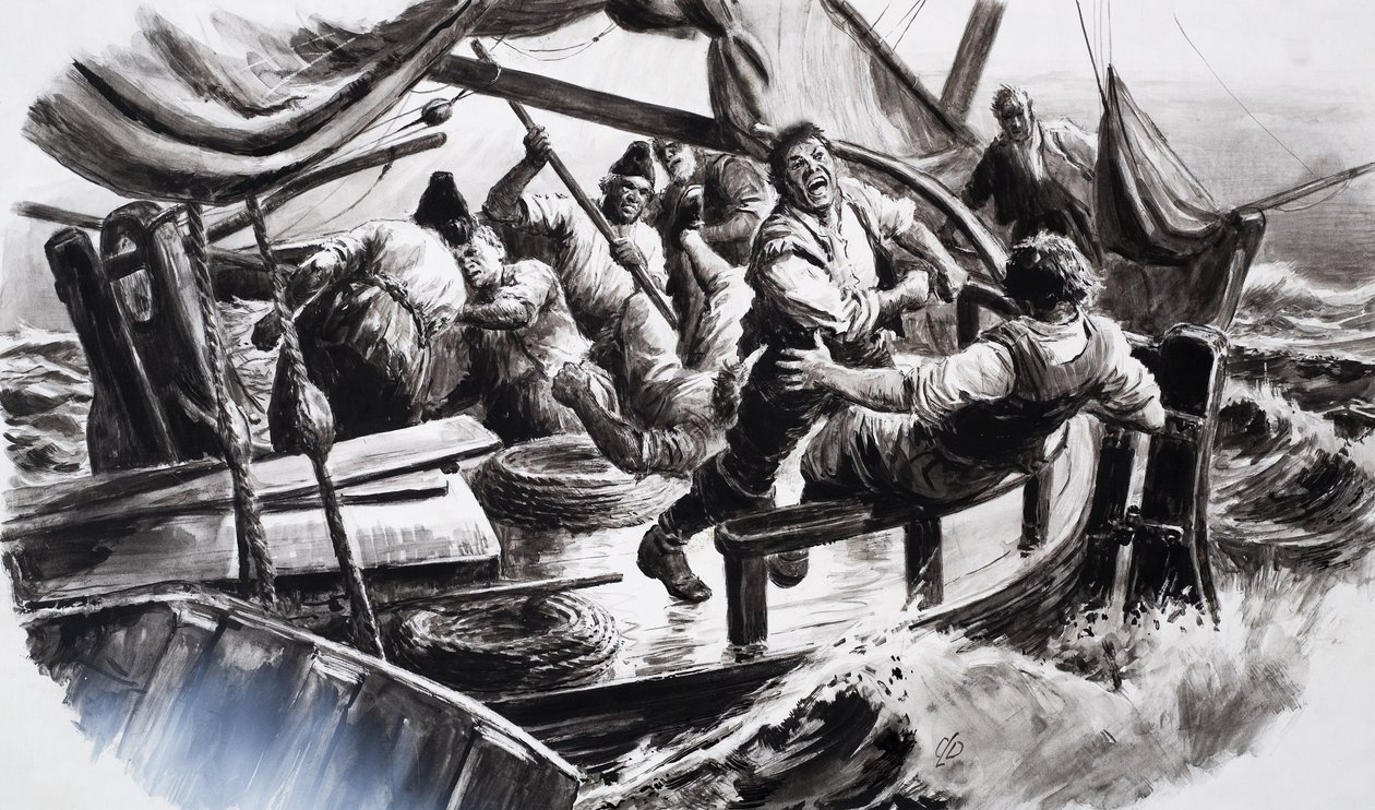 De vechtende vissers door C.L. Doughty