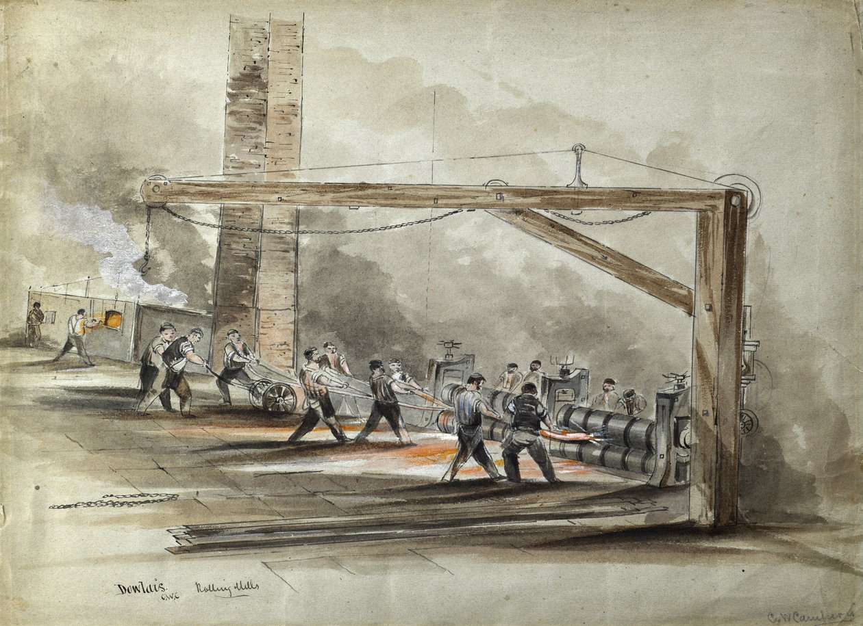 Dowlais Rolling Mills door C.W. Campion