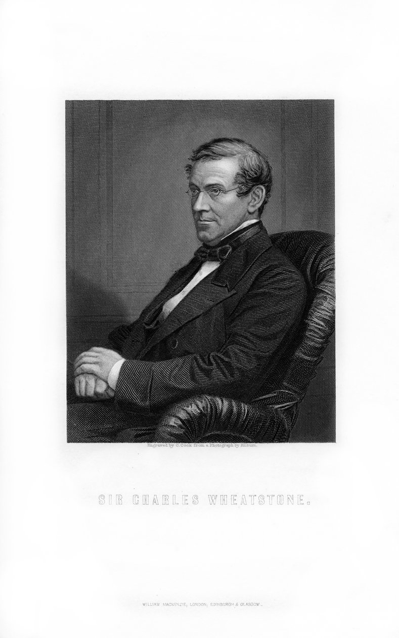 Sir Charles Wheatstone, Britse uitvinder, 1899 door C. Cook