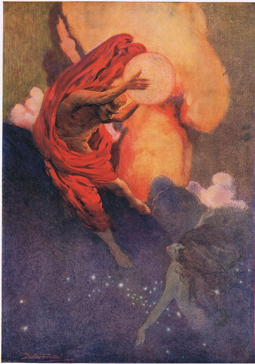 Zonsondergang door C. Dudley Tennant